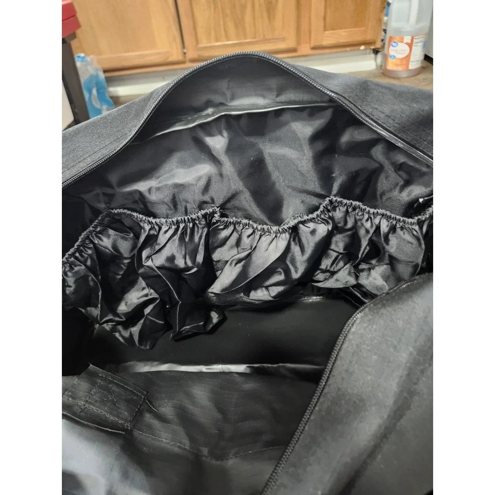 Baccardi Rum Travel Duffle Bag Black Red Ripstop 18 x 14 x 9 Promotional Promo